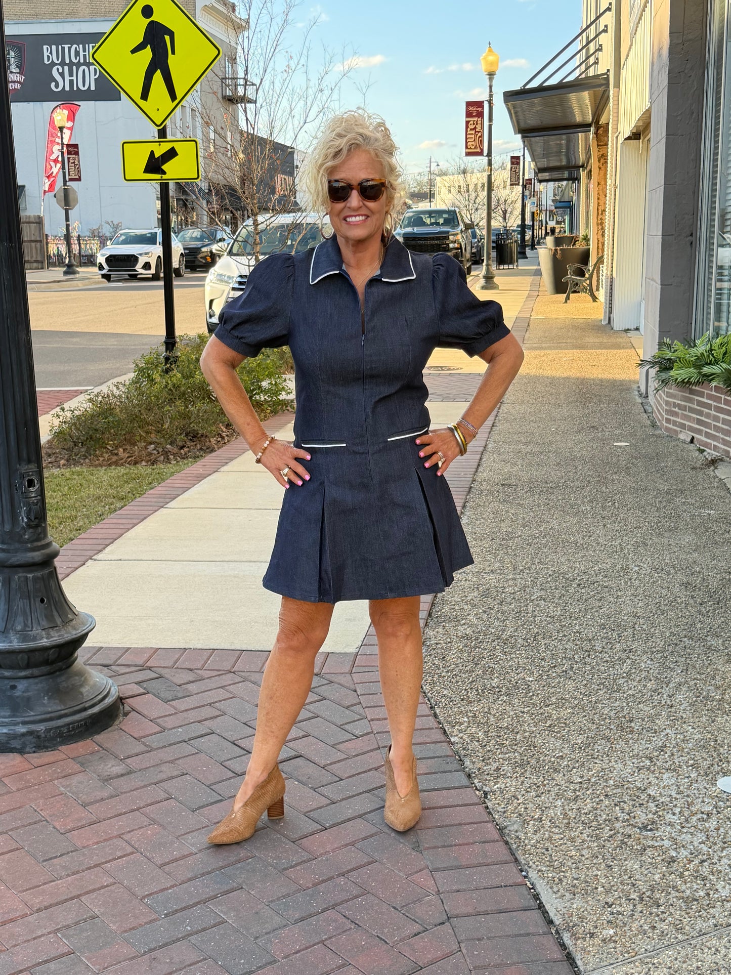 Downtown Darling Denim Dress