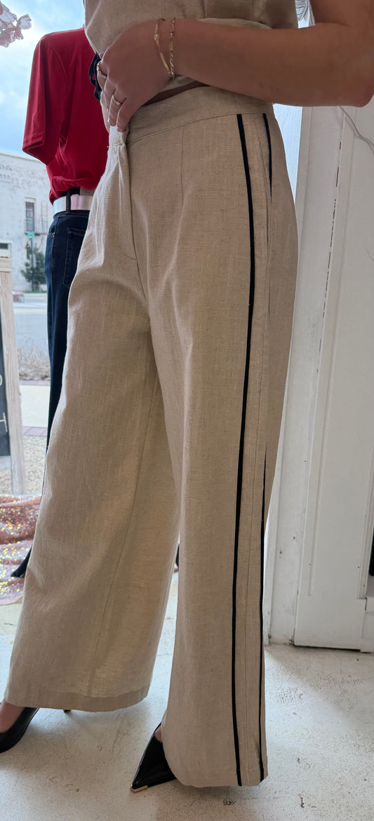 Coastal Linen Wide Leg Pants
