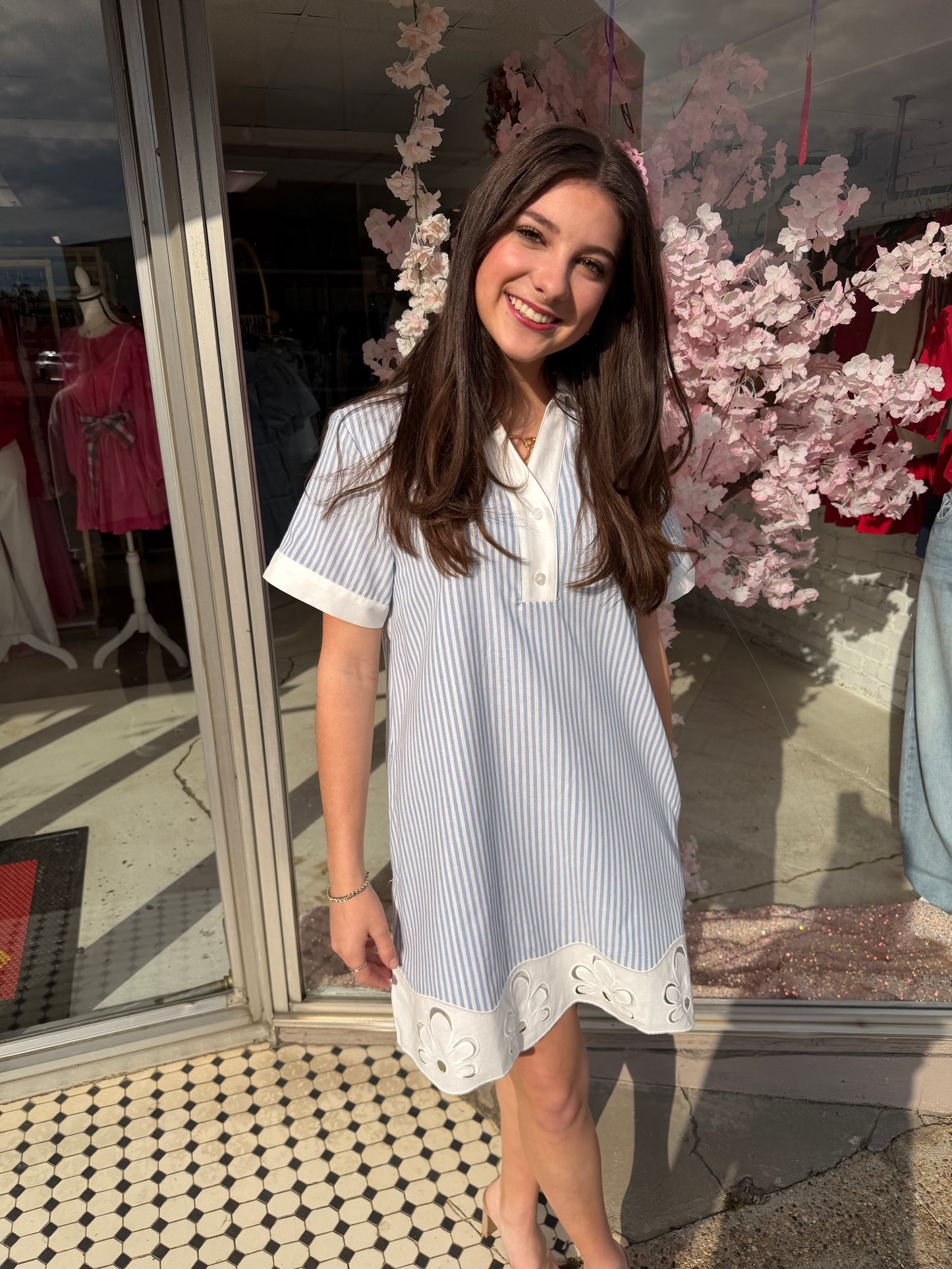 Bluebell Breeze Shirt Dress