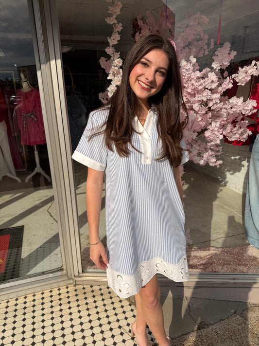 Bluebell Breeze Shirt Dress