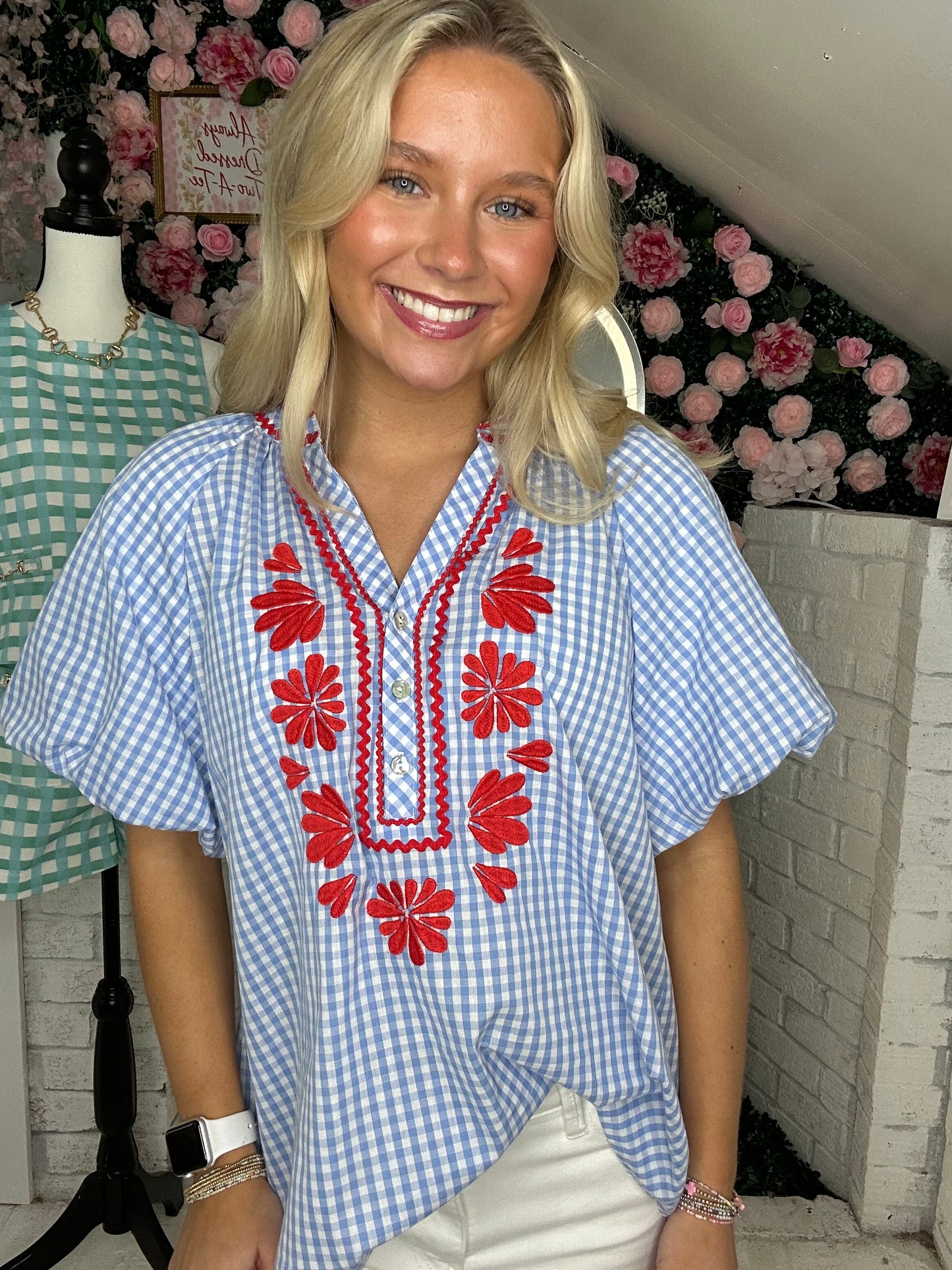 All American Gingham Top