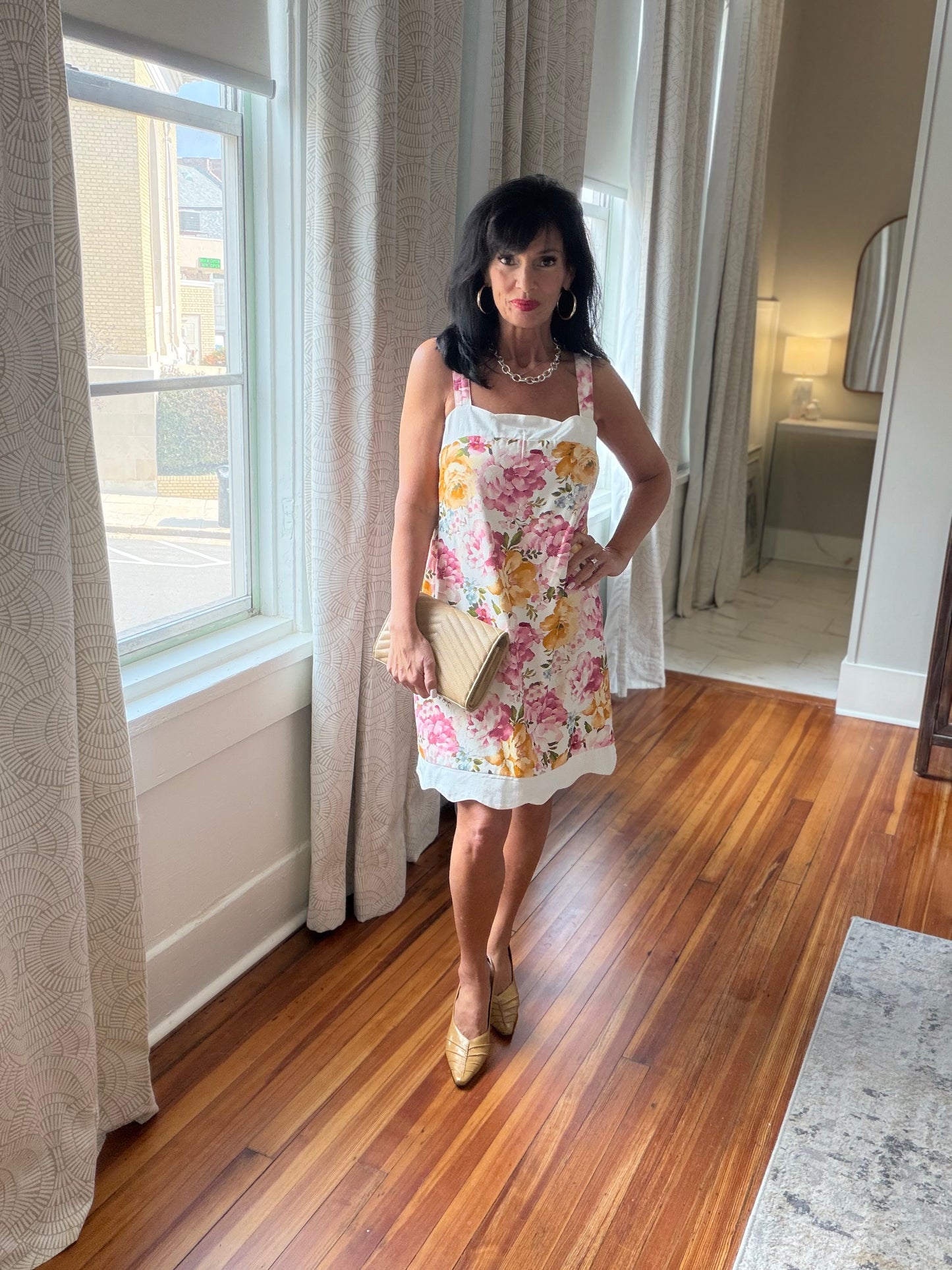 Garden Sweetheart Shift Dress