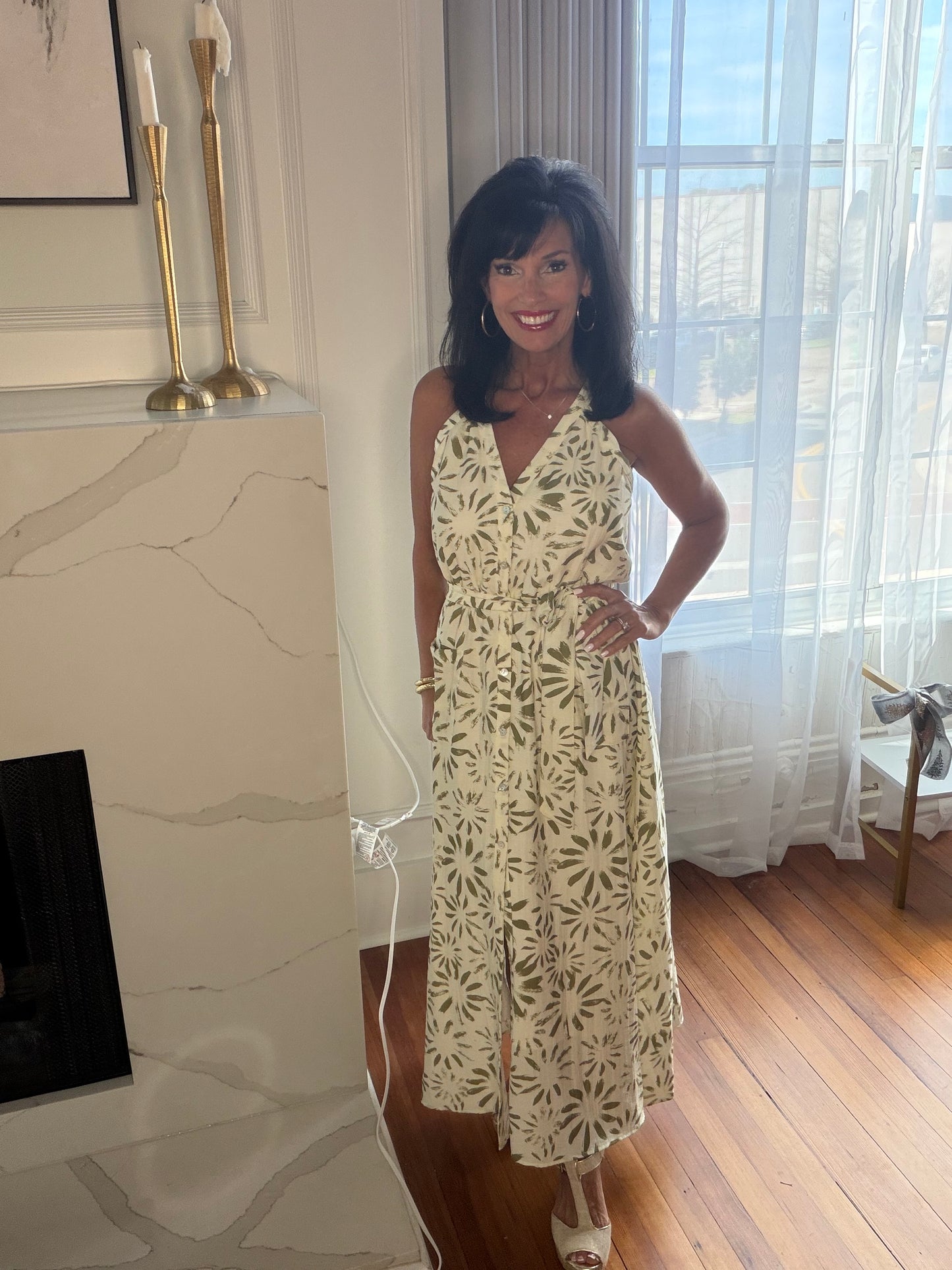 The Olive Grove Maxi Dress