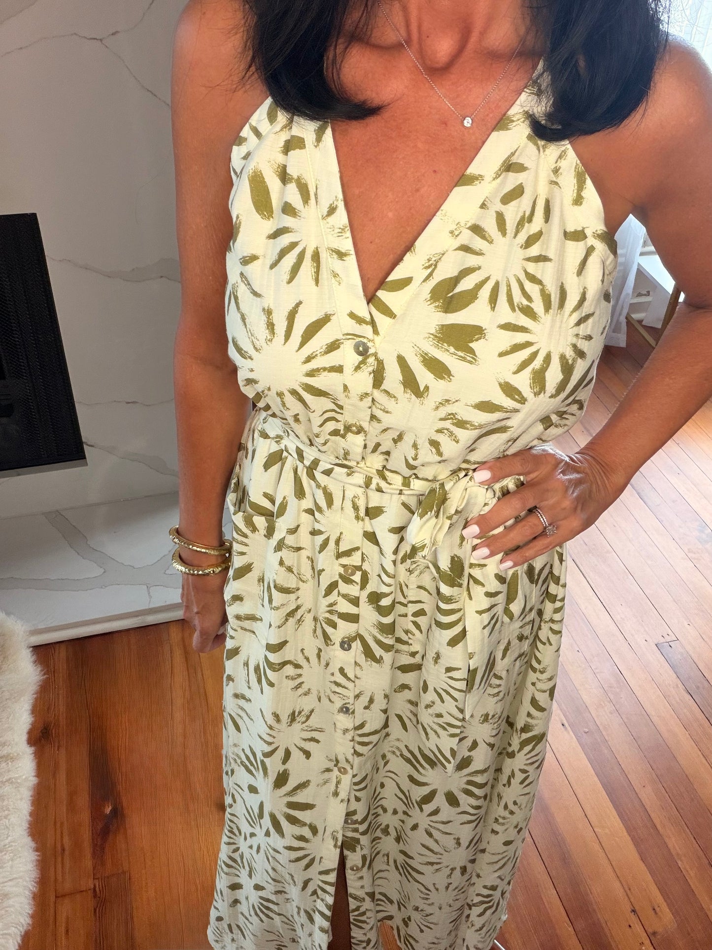 The Olive Grove Maxi Dress