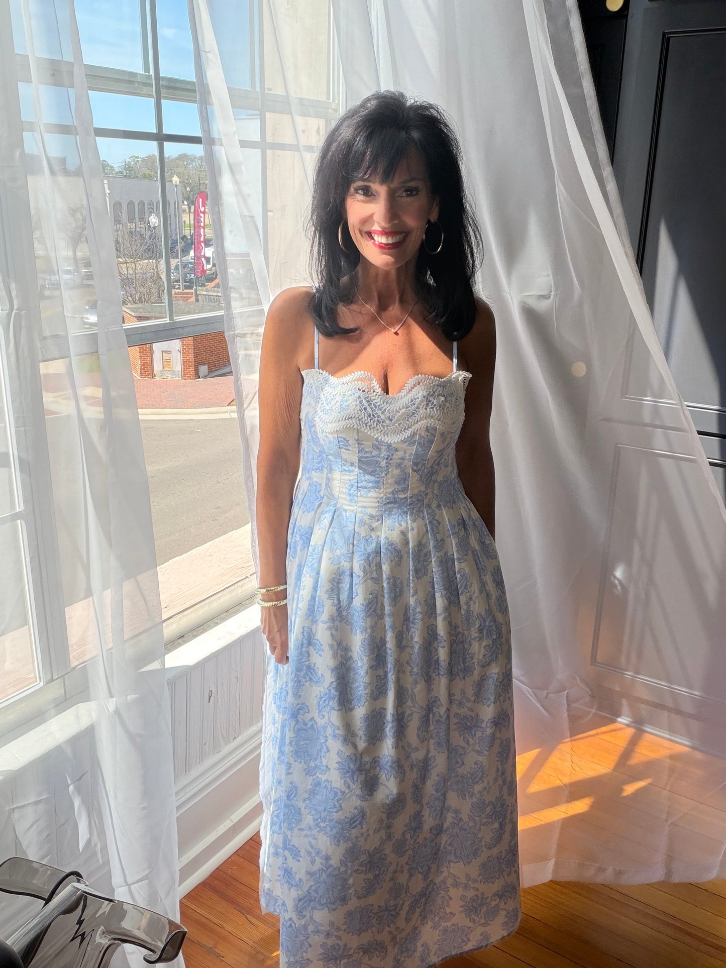 Blue Willow Garden Dress