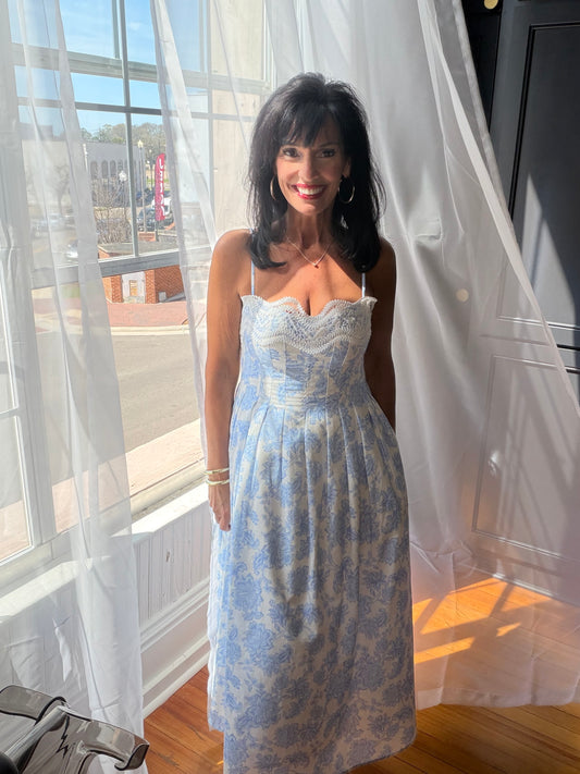 Blue Willow Garden Dress