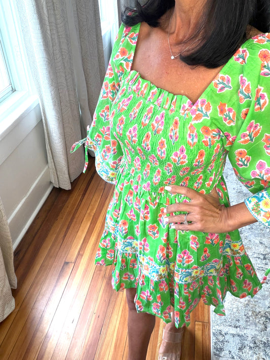 Lime In Bloom Dress