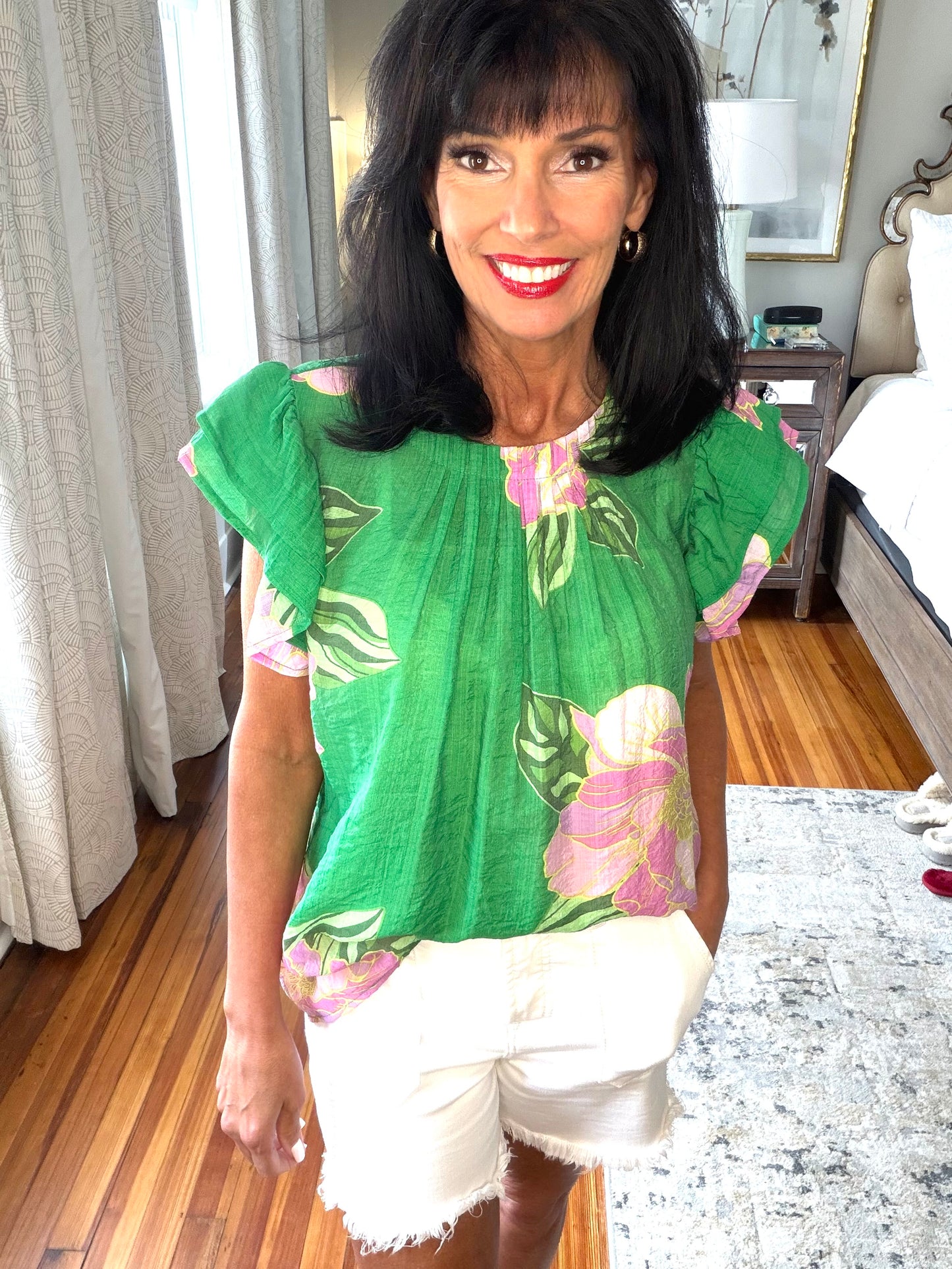Garden Party Flutter Top
