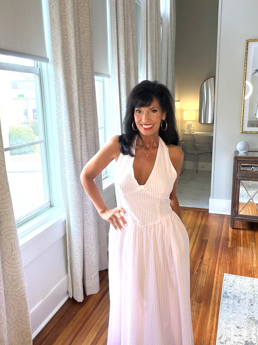Southern Charm Halter Dress