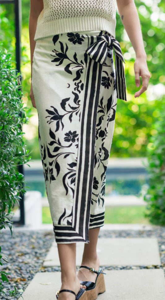 Fantastic Floral Wrap Skirt