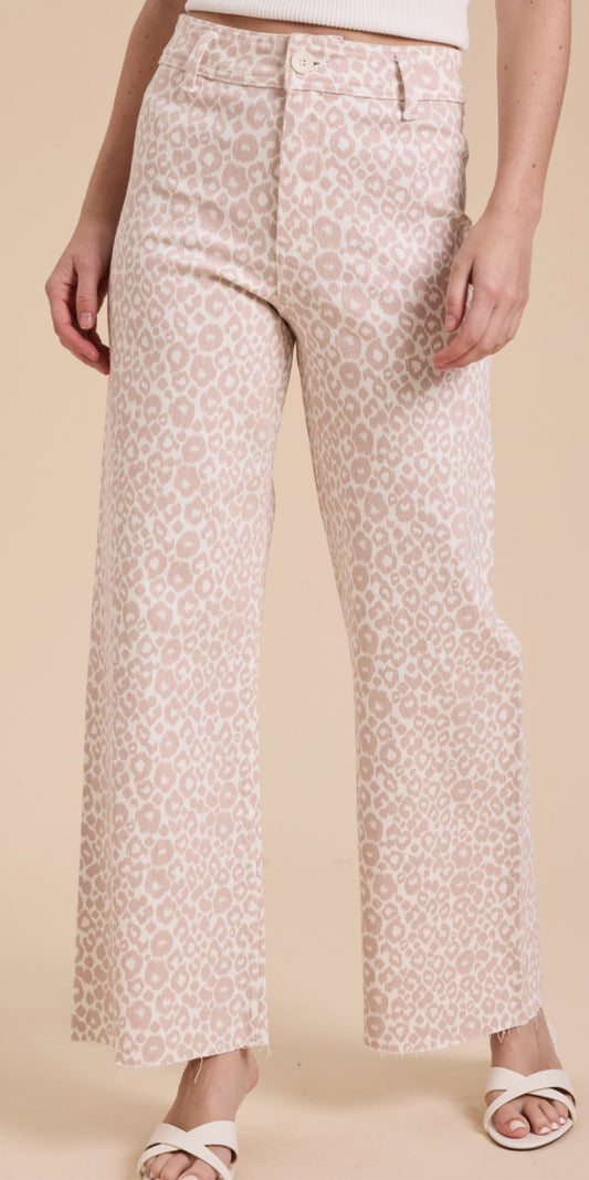 Mauve Mode Leopard Pants