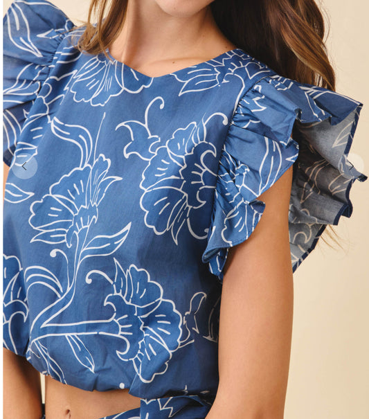 Brave In Blue Top