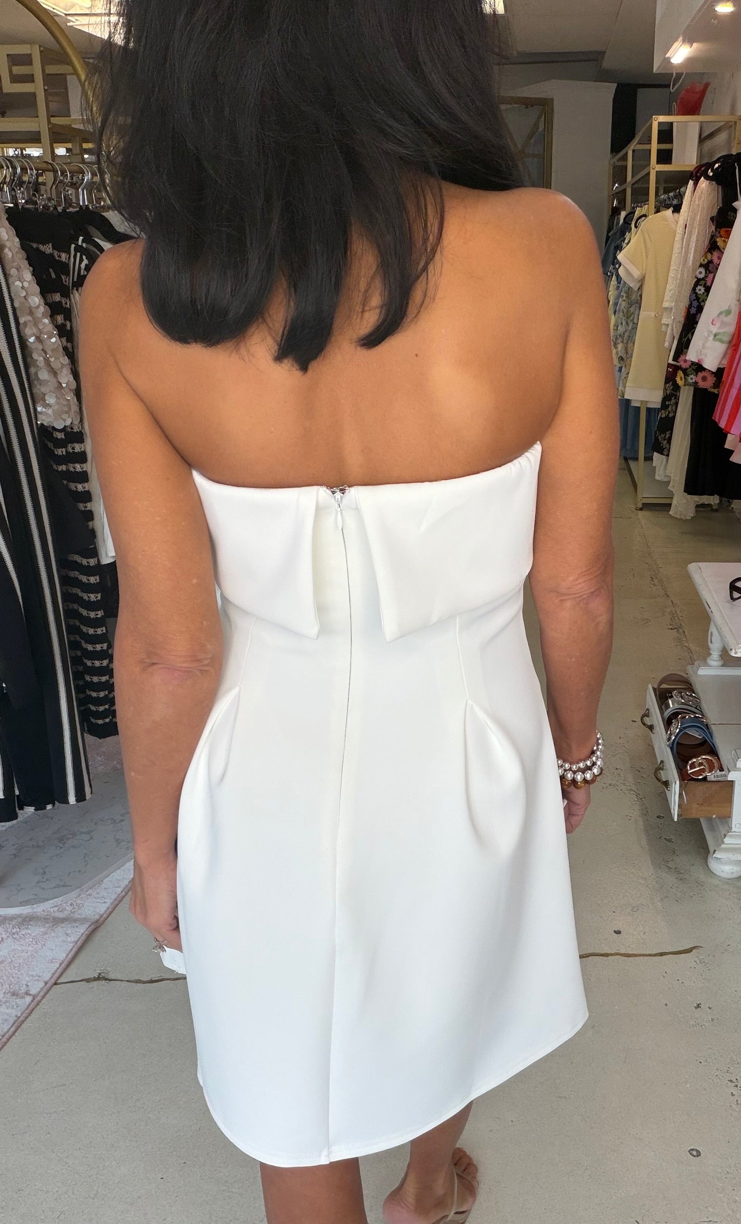 White Clouds Mini Dress