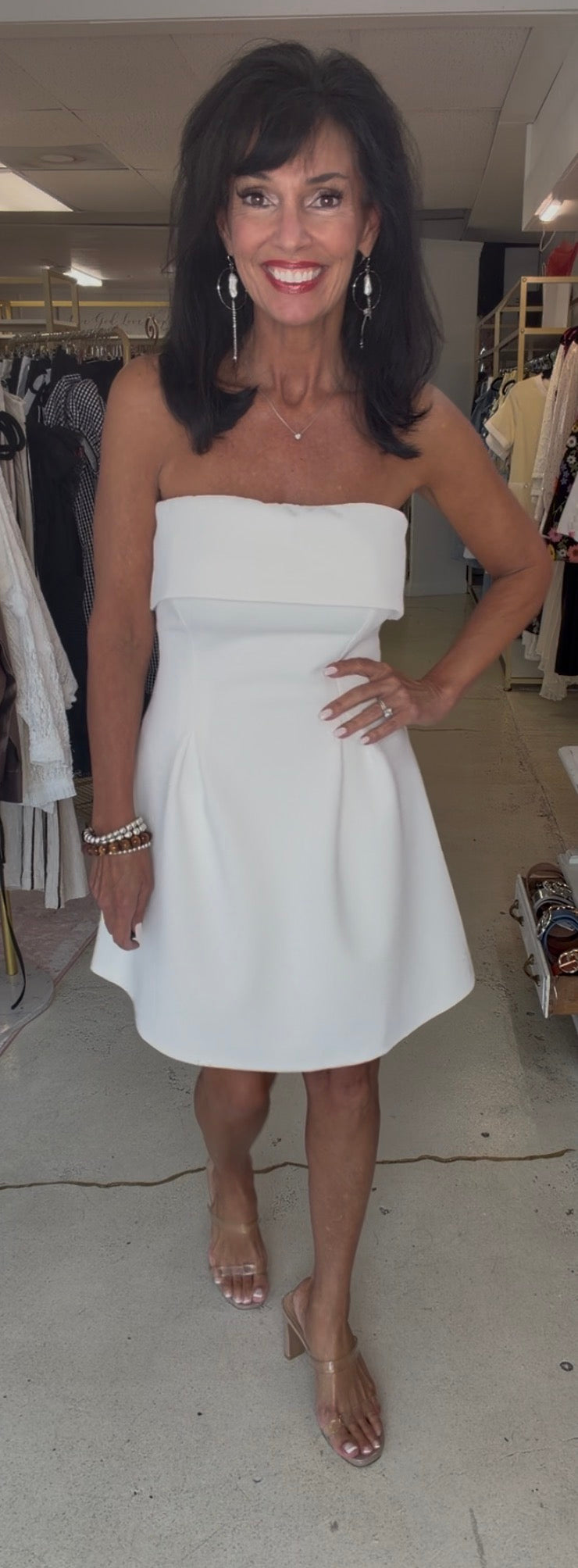 White Clouds Mini Dress