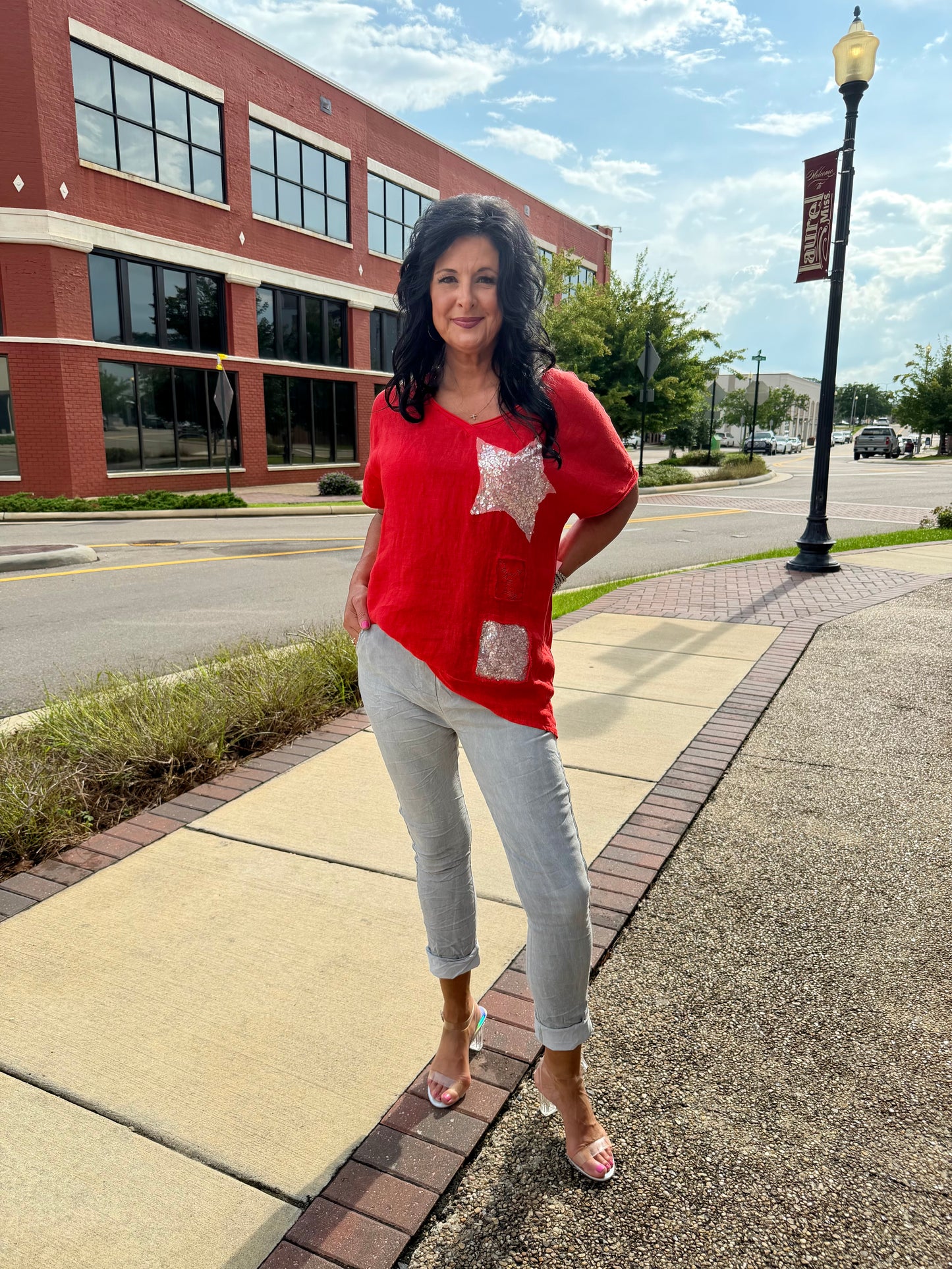 Shine Bright Linen Top