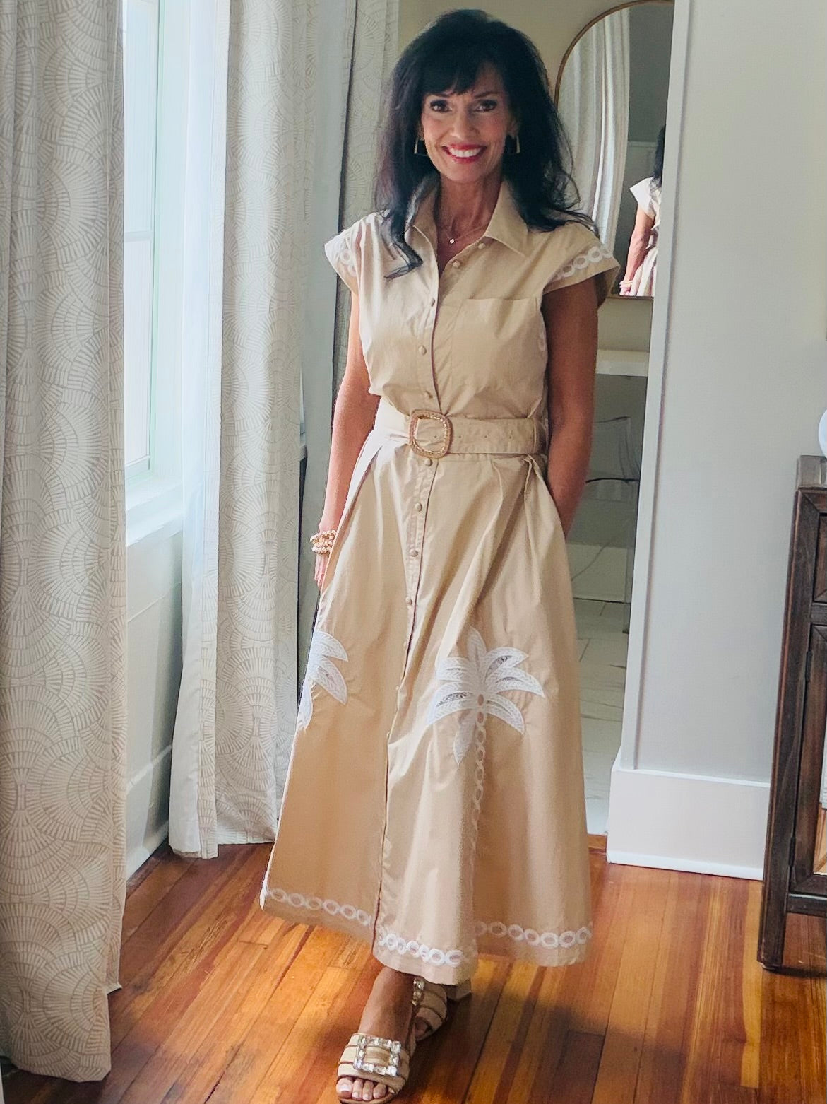 Palm Trees in the Sand Dress