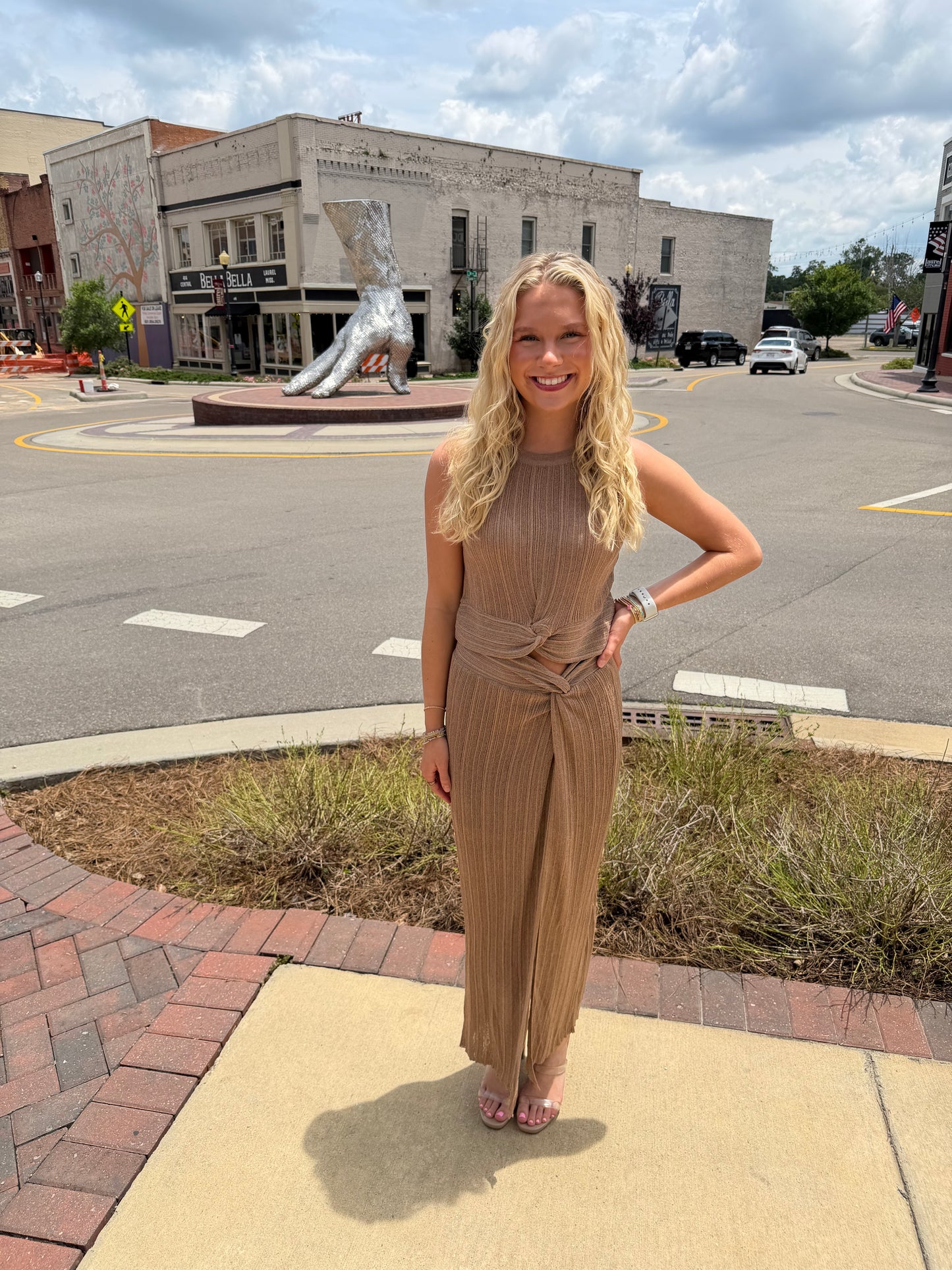Tempting Taupe Skirt