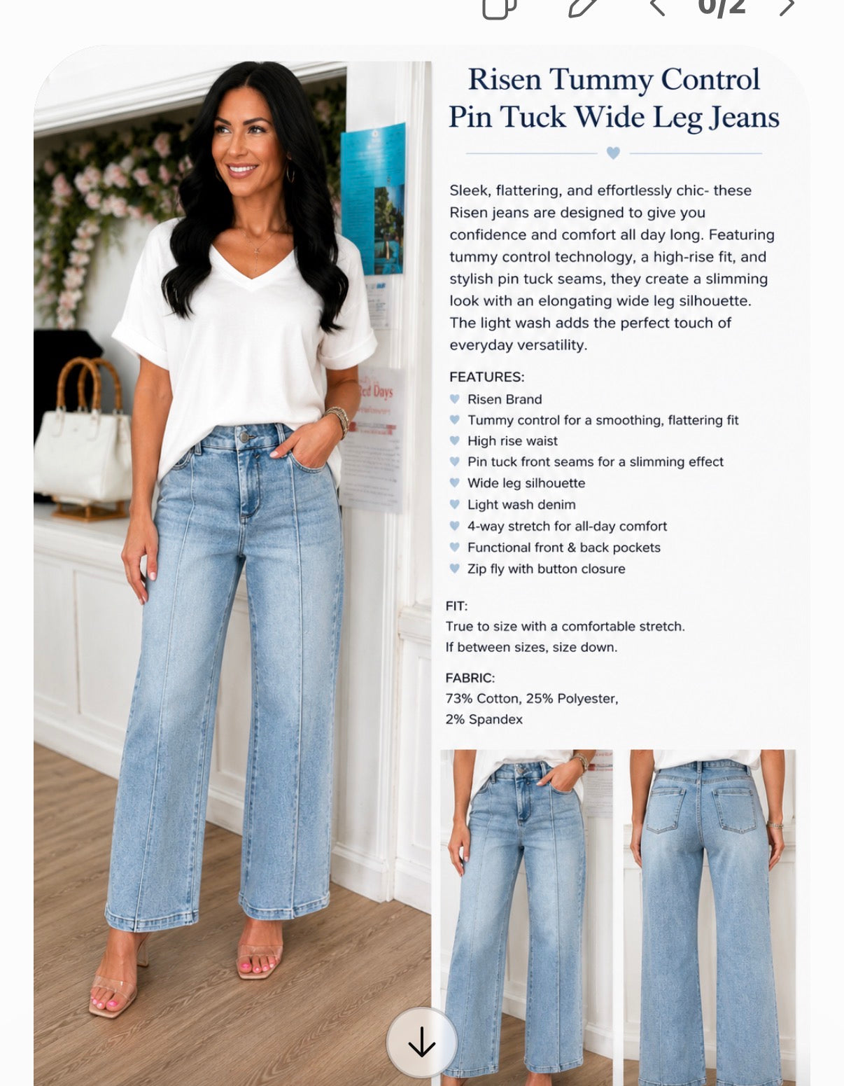 The Confidence Wide Leg Jean