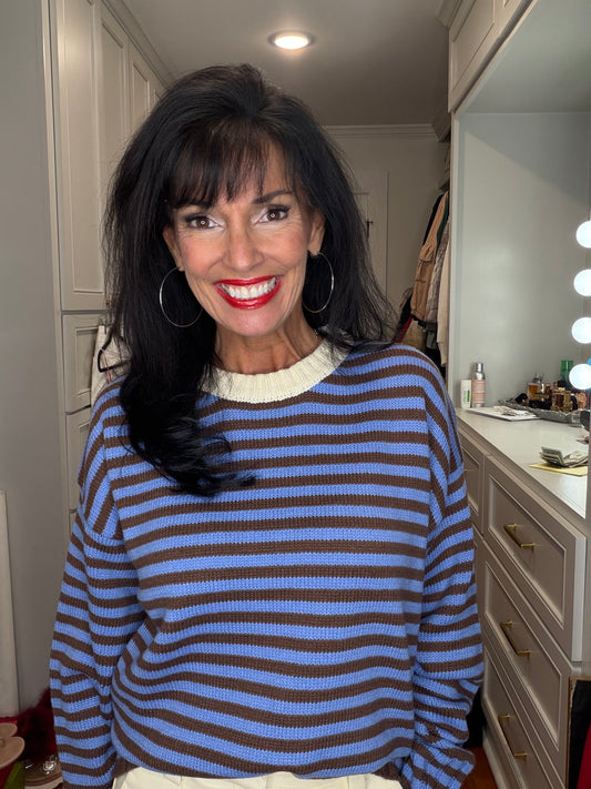 Blue Skies Striped Sweater
