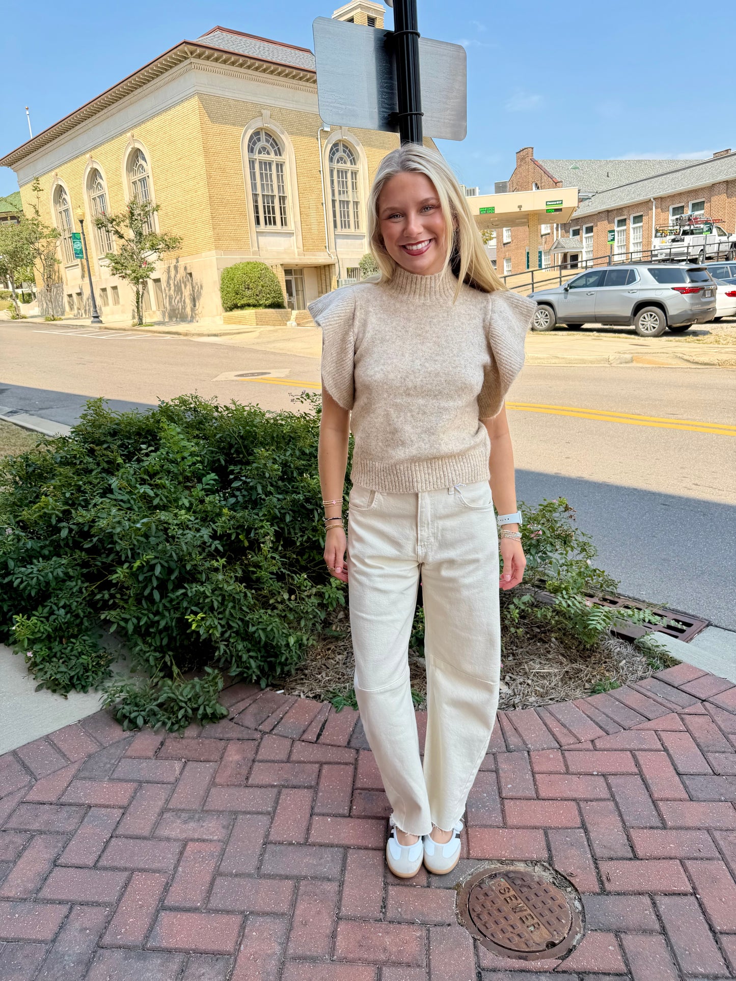 Cream of The Crop Barrel Jeans