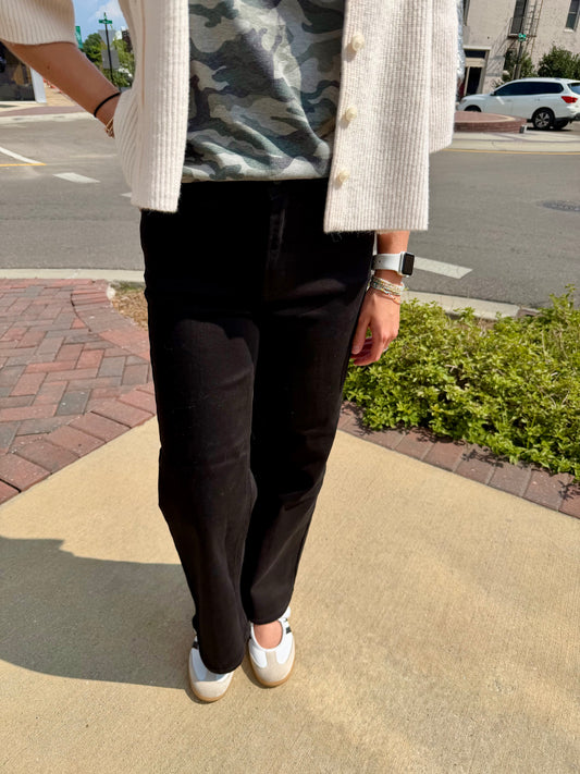 Perfectly Polished Wide Leg Jeans
