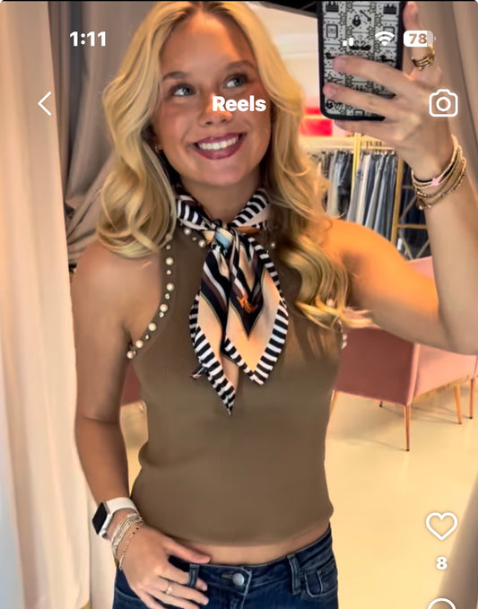 Pearls & Polish Knit Top