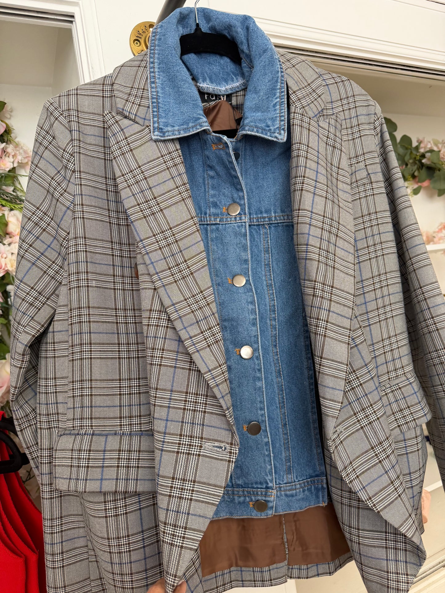 Double Take Plaid Blazer