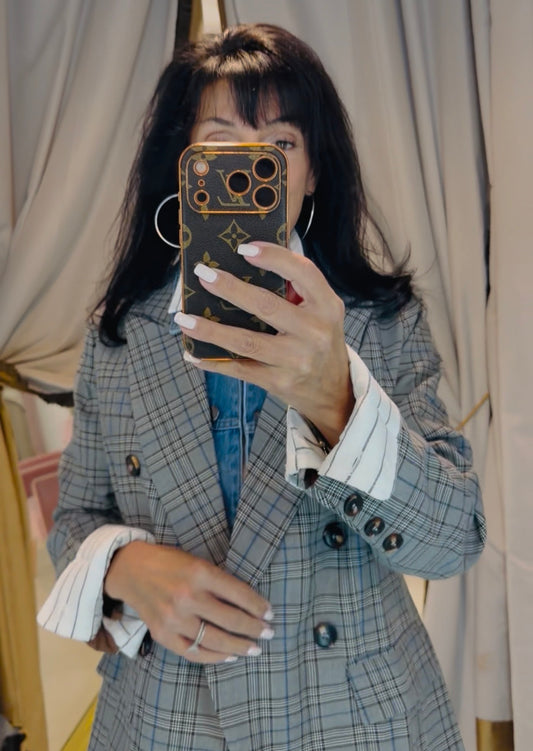 Double Take Plaid Blazer