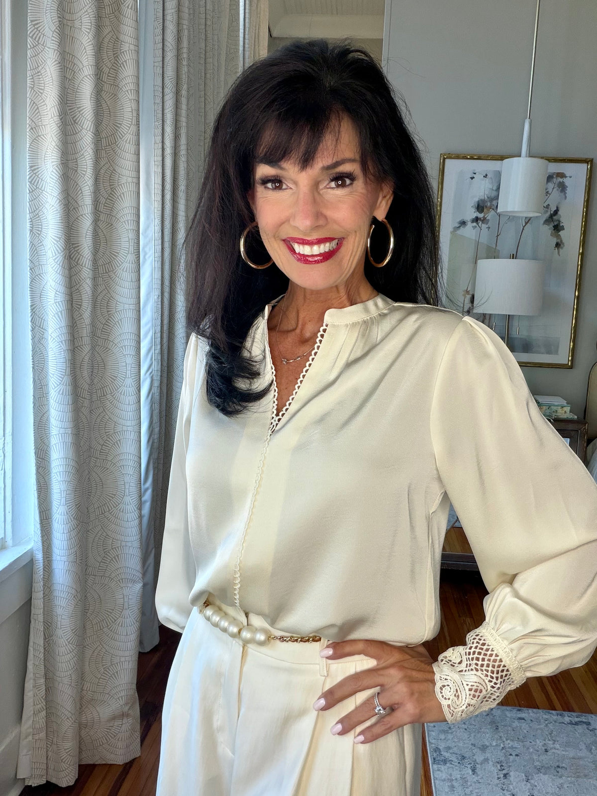 Ivory Detail Top
