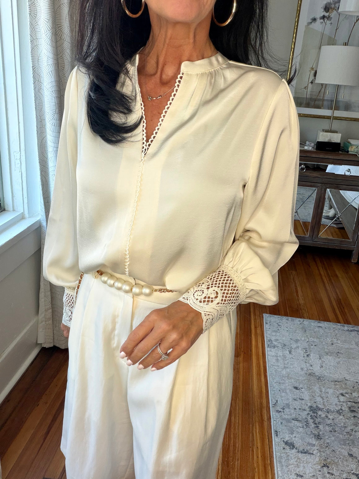Ivory Detail Top