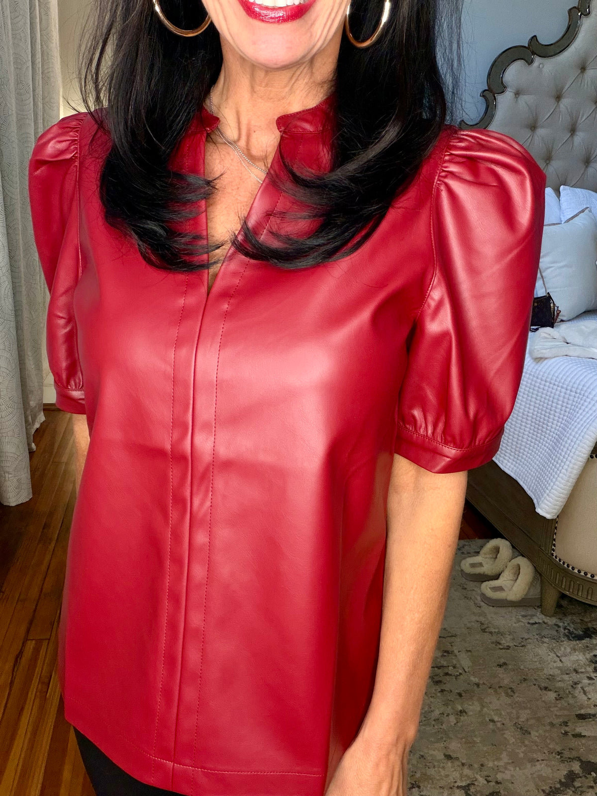 The Bordeaux Faux Leather