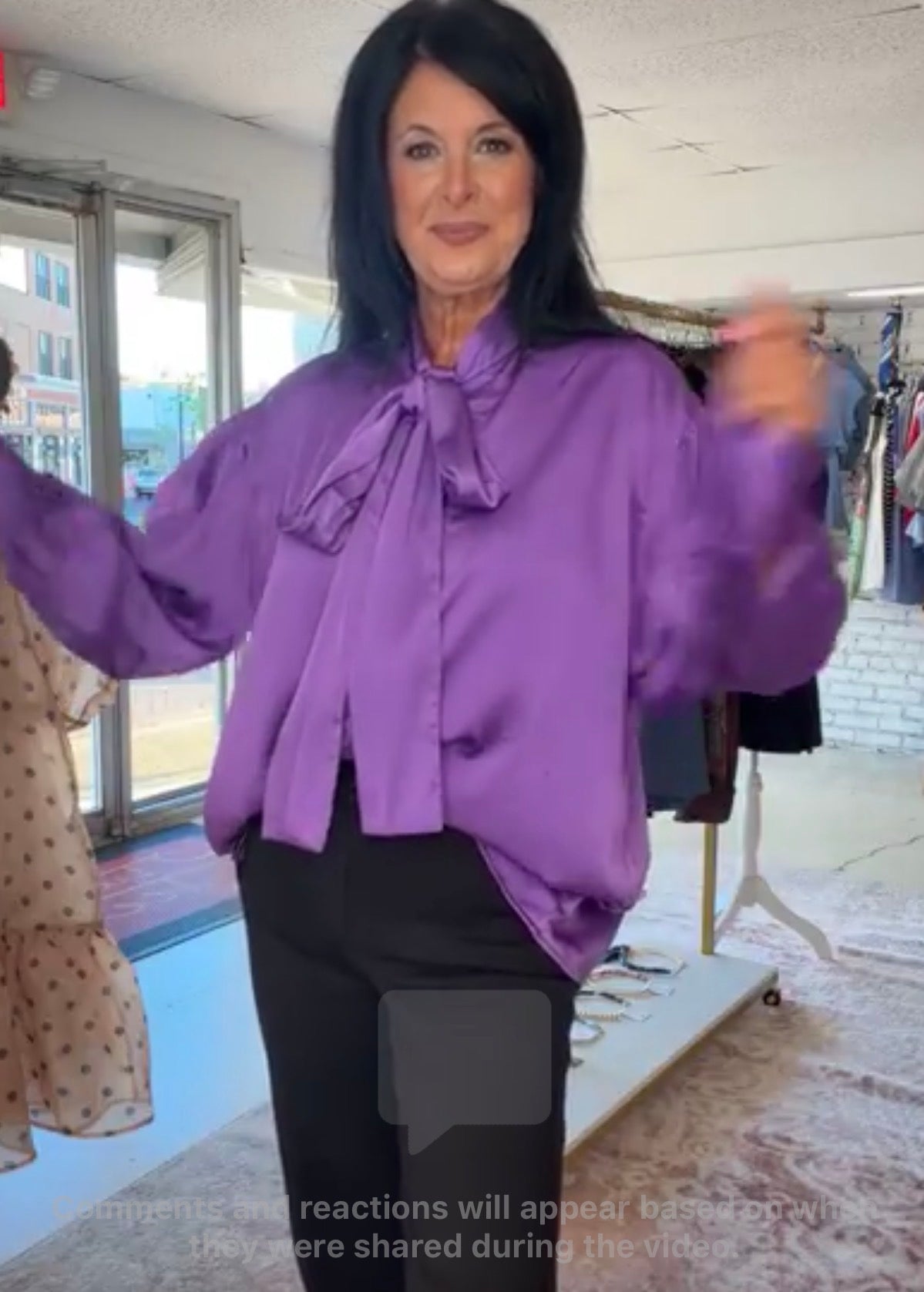 Royal In Ribbons Top