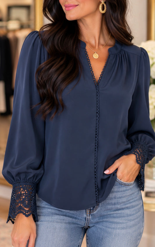 Lace Detailed Top