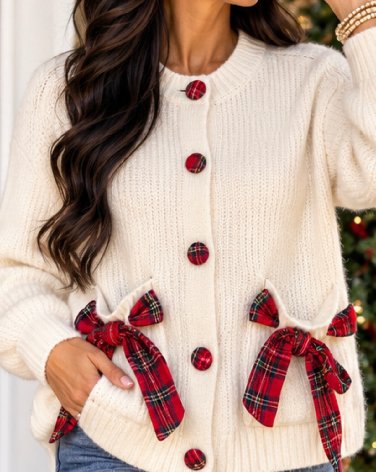 Pretty in Plaid Cardigan