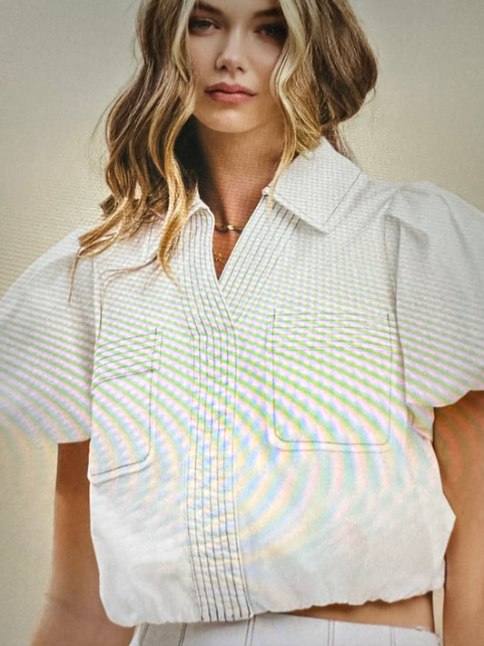 Classic Stitch Detail Top