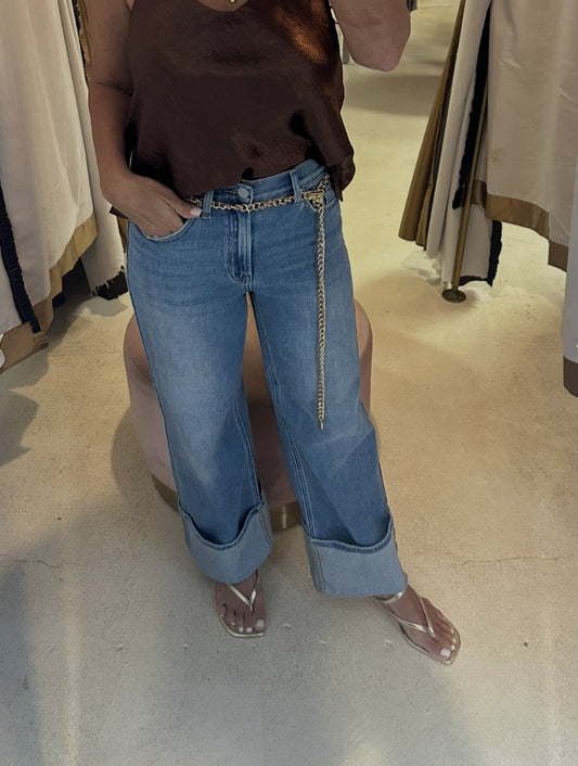 Petite Casually Cuffed Jeans