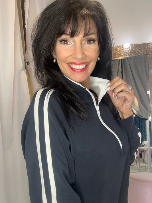 Sassy & Sporty Half Zip Set