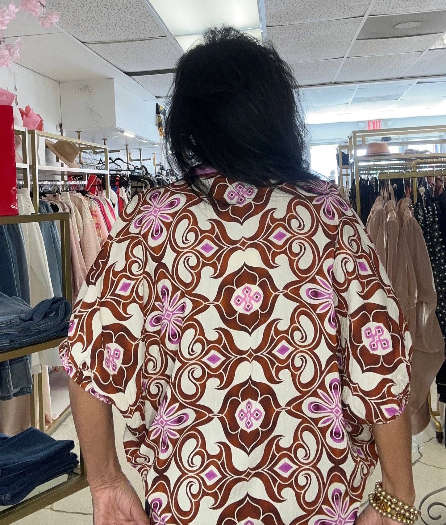 Bold in Bohemian Top
