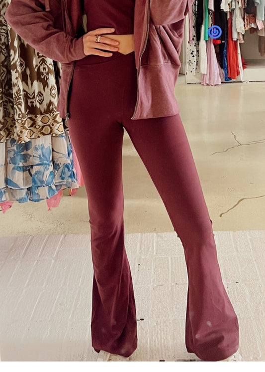 Pilates in Plum Pants