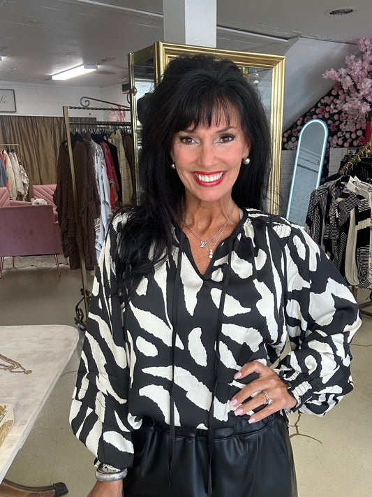 All in Animal Print Top