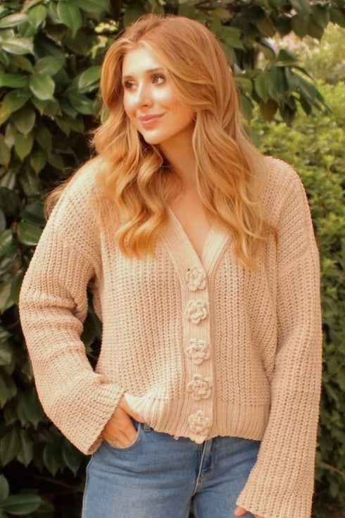 Bloom Button Cardigan
