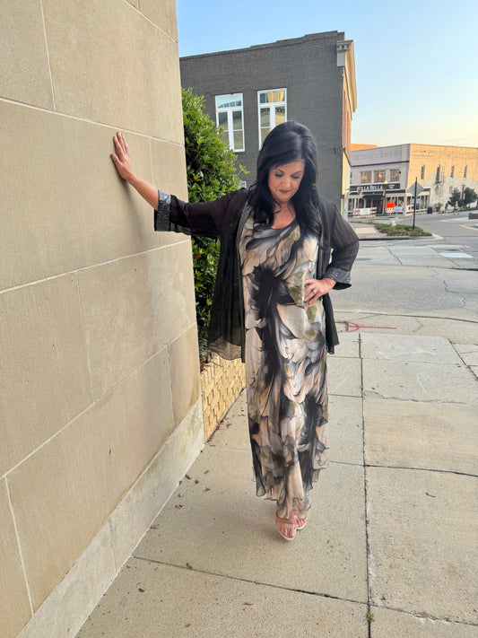 Fabulous in Fall Flowers Dress