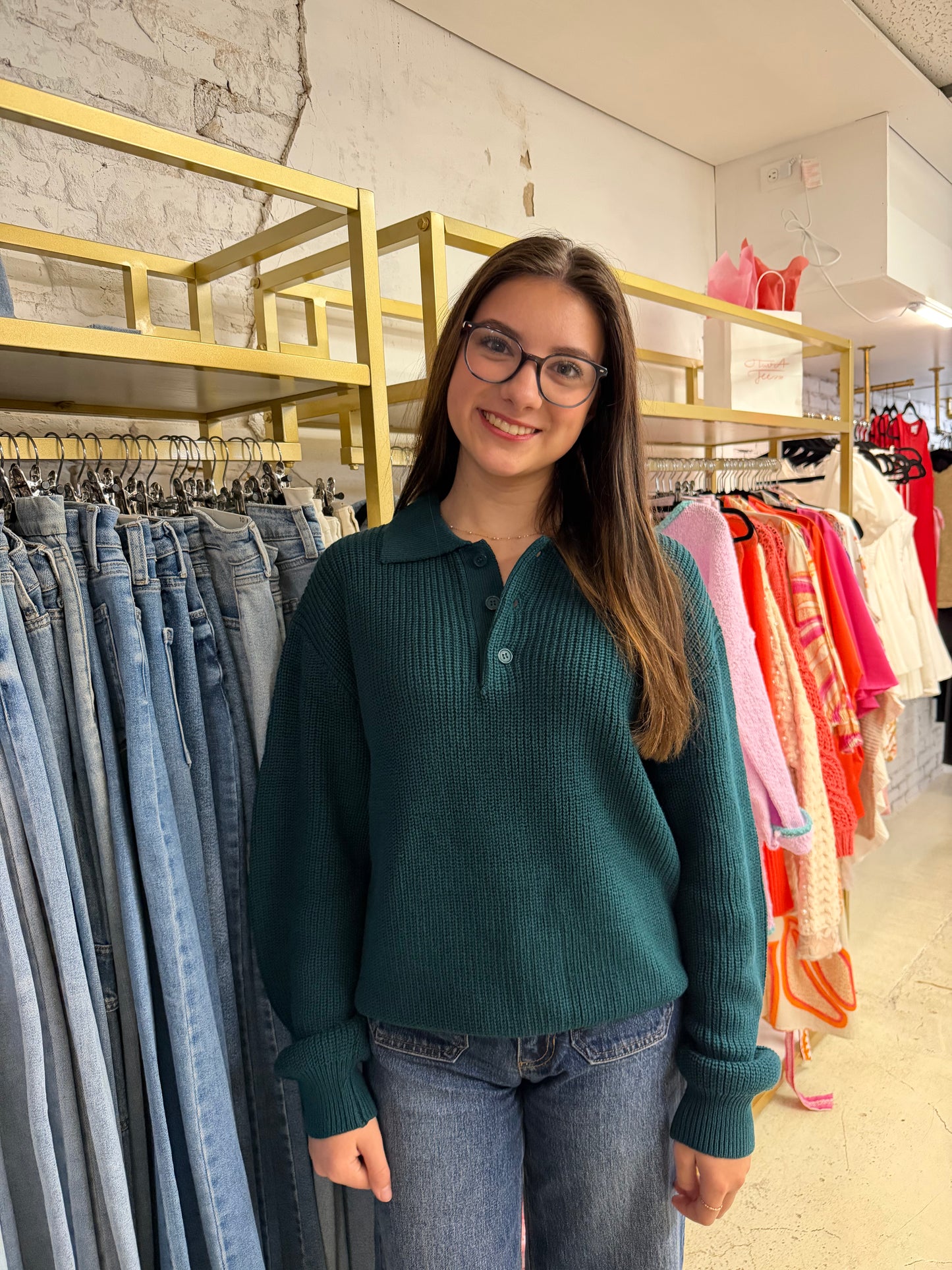 Handsome in Hunter Sweater oh