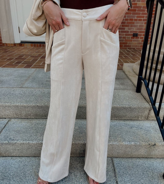 Ivory Luxe Pants
