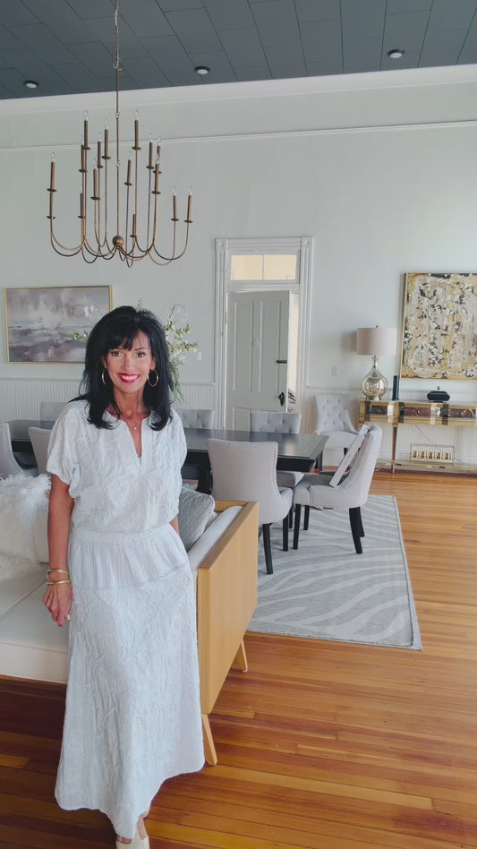 Embroidered Blue Skies Set