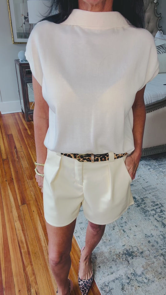 The Luxe Leather Short