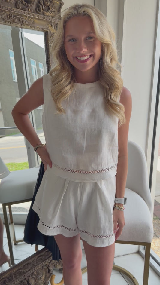 Simply Sweet Linen Tank