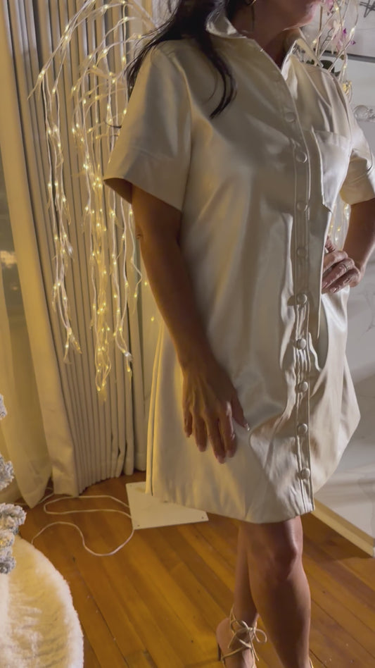 Perfect Pearlie Shirt Dress