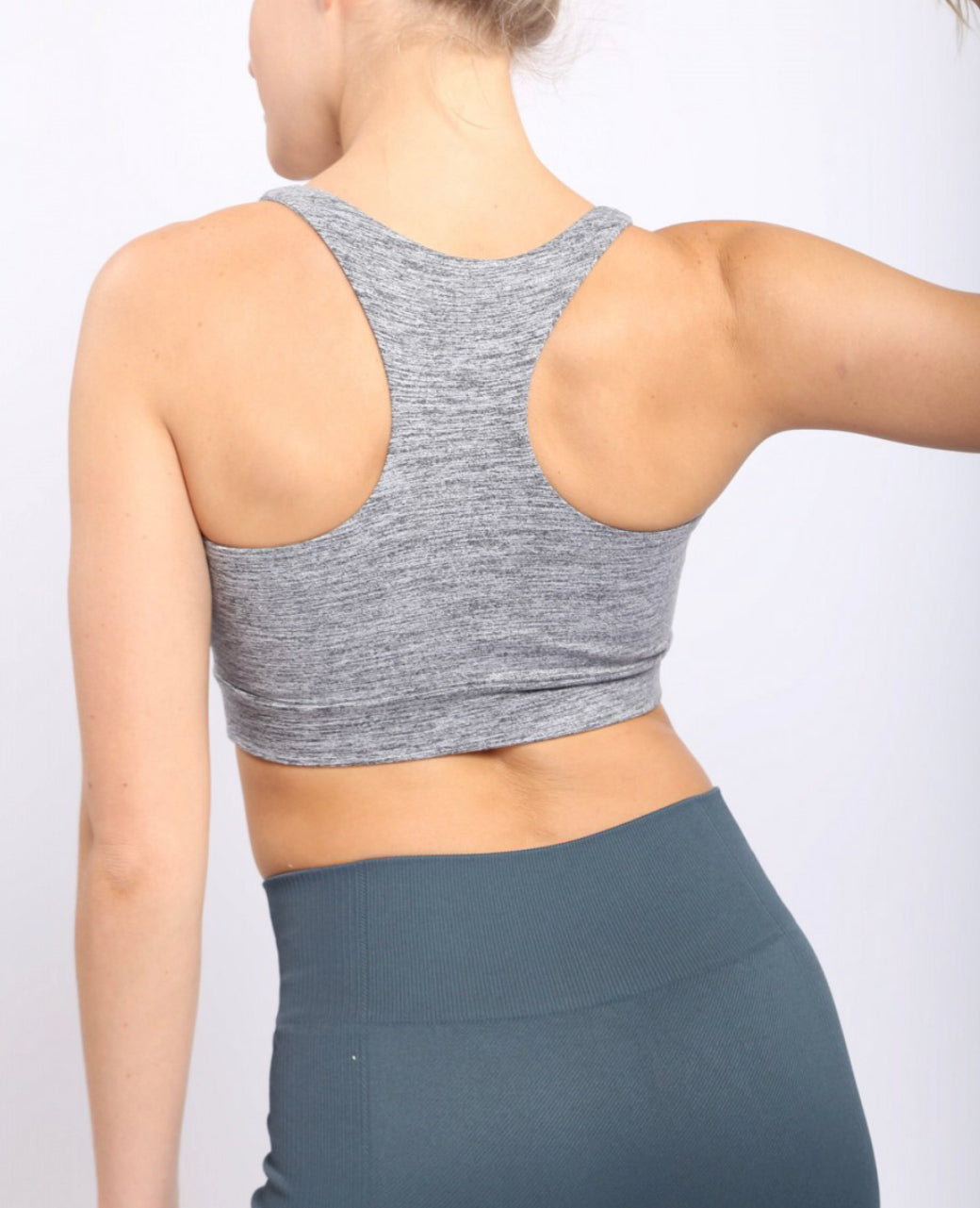 Melange Racerback Sports Bra