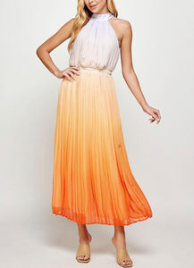 Orange Multi Maxi Dress
